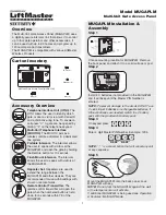 Chamberlain LIFTMASTER MUGAPLM User Manual preview