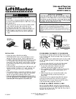 Preview for 1 page of Chamberlain LiftMaster Professional 365LM Owner'S Manual