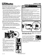 Предварительный просмотр 2 страницы Chamberlain LiftMaster PROFESSIONAL 76LM Quick Start Manual