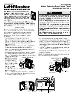 Предварительный просмотр 1 страницы Chamberlain LiftMaster Professional 98LM Owner'S Instructions