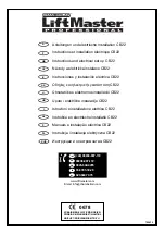 Chamberlain LiftMaster Professional CB22 Instructions And Electrical Set Up preview