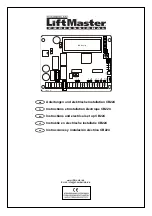 Chamberlain LiftMaster Professional CB224 Instructions And Electrical Set Up предпросмотр