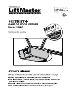 Preview for 1 page of Chamberlain LiftMaster Professional Security+ 3500C Owner'S Manual