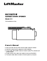 Preview for 1 page of Chamberlain LiftMaster Security+ 311 Owner'S Manual