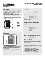 Chamberlain LiftMaster Security+ WKP5LM User Manual preview