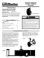 Preview for 1 page of Chamberlain LiftMaster Star250 Manual