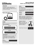 Preview for 1 page of Chamberlain Liftmaster ULTRX900R Installation Manual