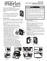 Chamberlain Merlin C98 Owner'S Instructions предпросмотр