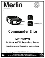 Chamberlain Merlin MS105MYQ Installation And Operating Instructions Manual preview