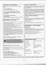 Preview for 22 page of Chamberlain merlin MT23O Installation And Operating Instructions Manual