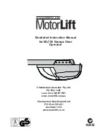 Chamberlain MotorLift ML750 Illustrated Instruction Manual preview