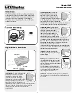 Chamberlain OPI User Manual preview