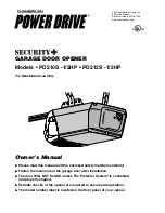 Preview for 1 page of Chamberlain PD212 Owner'S Manual