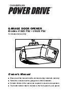 Предварительный просмотр 1 страницы Chamberlain Power Drive 3132E FS2 Owner'S Manual