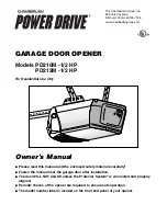 Preview for 1 page of Chamberlain Power Drive PD210M Owner'S Manual