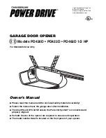 Preview for 1 page of Chamberlain Power Drive PD420D Owner'S Manual