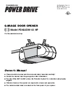 Preview for 1 page of Chamberlain Power Drive PD432DM Owner'S Manual