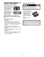 Preview for 32 page of Chamberlain Power Drive Security+ PD612CD Owner'S Manual