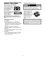 Preview for 32 page of Chamberlain Power Drive Security+ PD752CD Owner'S Manual