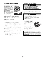 Preview for 32 page of Chamberlain Power Drive Security+ PD758D Owner'S Manual