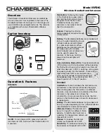 Preview for 1 page of Chamberlain RFDIC User Manual