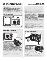 Preview for 1 page of Chamberlain RIFMS2 User Manual