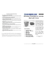 Preview for 1 page of Chamberlain RWV400R Setup Manual