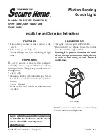 Chamberlain Secure Home SH-9132AU Installation And Operating Instructions Manual preview