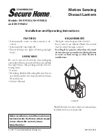 Chamberlain Secure Home SH-9191AU Installation And Operating Instructions Manual preview