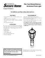 Chamberlain Secure Home SH-9392AU Installation And Operating Instructions Manual preview