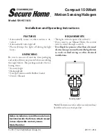 Preview for 1 page of Chamberlain Secure Home SH-9511AU Installation And Operating Instructions Manual