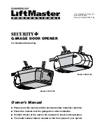 Предварительный просмотр 1 страницы Chamberlain Security+ 1215E FS2 Owner'S Manual