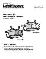 Chamberlain Security+ 1215EM FS2 Owner'S Manual preview