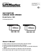 Chamberlain Security+1345M Owner'S Manual preview