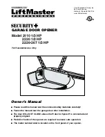 Chamberlain Security+ 2110 Owner'S Manual preview