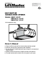 Preview for 1 page of Chamberlain Security+ 2280-267C Owner'S Manual