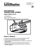 Chamberlain Security+ 2595C Owner'S Manual preview