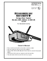 Chamberlain Security+ 4640 Owner'S Manual preview