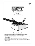 Preview for 1 page of Chamberlain Security+ 9200C-2K Owner'S Manual