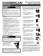 Chamberlain SECURITY+ 940-315CB Owner'S Manual preview