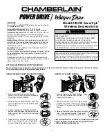 Chamberlain Security+ 940CB User Manual preview