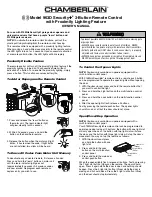 Chamberlain Security+ 963D Owner'S Manual preview