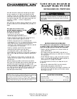 Предварительный просмотр 2 страницы Chamberlain Security+ 974-315CB Owner'S Instructions