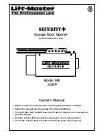 Preview for 1 page of Chamberlain Security + 985 Owner'S Manual