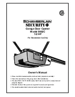 Chamberlain Security + 9902C Owner'S Manual preview