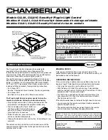 Предварительный просмотр 1 страницы Chamberlain Security+ CLLA1 Owner'S Instructions