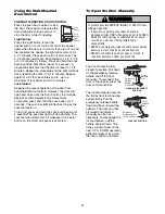 Preview for 27 page of Chamberlain Security+ M375-1/2HP Owner'S Manual