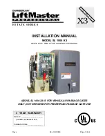 Chamberlain SL 1000-X3 Installation Manual preview