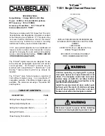 Chamberlain TriCode TCG1 Owner'S Manual предпросмотр