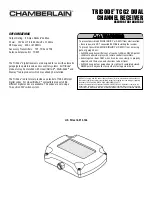 Chamberlain TRICODE TCG2 Manual preview